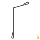 Dach-Wandanschlussprofil Pult