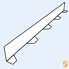 Zahnblech Nordbleche 50-250 kleine Sicke