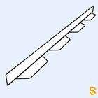 Zahnblech Salzgitter PS50-250 Große Sicke