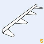 Zahnblech SAB NL 135-310 kleine Sicke