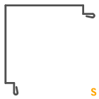 Aussenecke mit Aufkantung