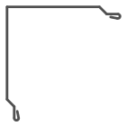 Aussenecke mit schräge Aufkantung