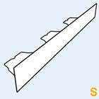 Zahnblech JID153-280 große Sicke