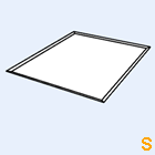 Flachblech umlaufend mit  leichte Ankantung