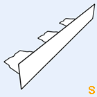 Zahnblech Fischer 165-250 große Sicke